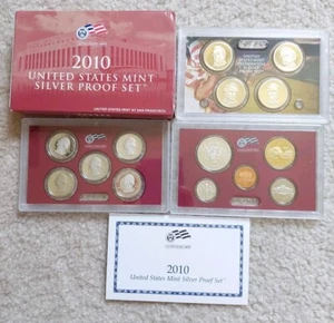 2010 United States Mint Silver Proof State Quarters Presidential Set in Box+COA - Picture 1 of 7