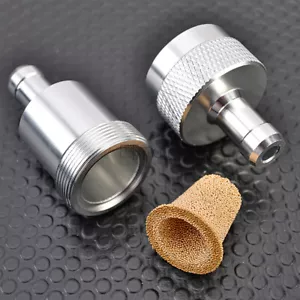 3/8'' 10MM Universal Motorcycle Gasoline Inline Gas Oil Fuel Filter Cleaner - Foto 1 di 7