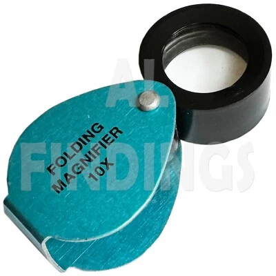 10x Vergrößerung Klapp Taschenlupe Leseobjektiv Handheld - Bild 1 von 3