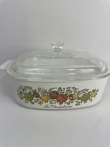 VTG Spice of Life Corning Ware La Marjolaine A2B 2 Quart Casserole Dish w/ Lid - Picture 1 of 10