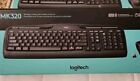 Logitech MK320 Wireless Keyboard  Mouse Combo Black Bundle W/ 4 Mouse Pads