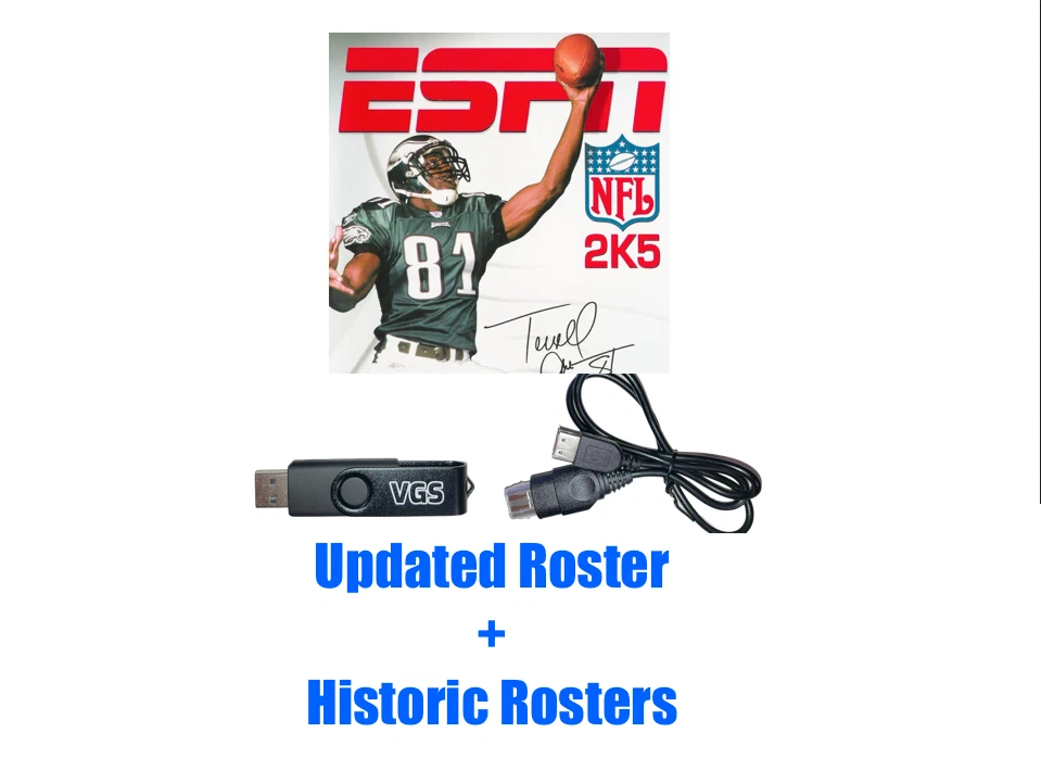 ESPN NFL 2K5 Football - Roster Update File Original Xbox Memory Rosters Historic - Image 1 of 2