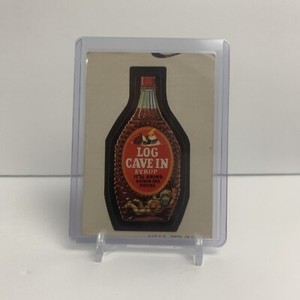 1973 Topps Wacky Packages Series 2 Tan Backs #22 Log Cave-In Syrup - B