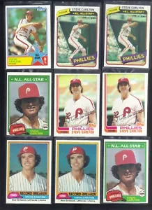 14 TOPPS STEVE CARLTON SET 1980 1981 1982 1983 1984 EX-NMT - Bild 1 von 2