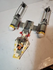 Star Wars Legos 7150 Tie Fighter vs Y-Wing Incomplete Y Wing Only And Figure - Picture 1 of 6