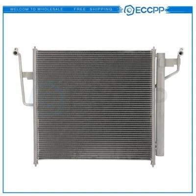 AC Condenser For 04-10 Infiniti QX56 5.6L 2004 Nissan Pathfinder 3.5L Aluminum - Image 1 of 4
