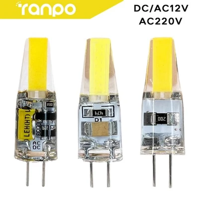 Dimmable G4 LED 1505 COB Light Bulb 6W AC/DC 12V 220V Replace Mini Halogen Lamp - Image 1 of 4
