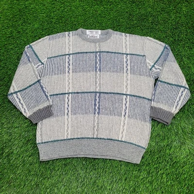 Vintage 90s Jantzen MOD Sweater Large 22x25 Gray - Image 1 of 4
