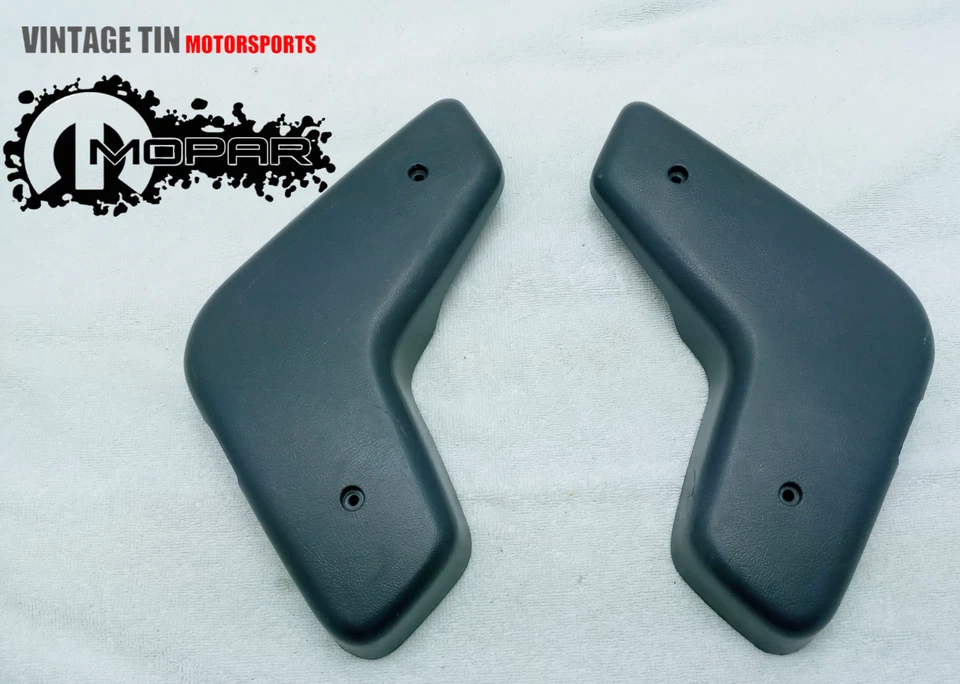 OEM 1986 - 1993 DODGE RAM RH & LH SEAT HINGES COVERS GRAY #4358306 4358307 Foto 1 de 4