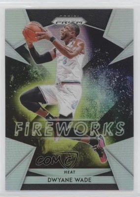 2018-19 Panini Prizm Fireworks Silver Prizm Dwyane Wade #8 HOF - Image 1 of 2