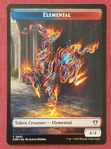 Magic The Gathering COMMANDER MASTERS CMM ELEMENTAL ELDRAZI token card MTG - Picture 1 of 2