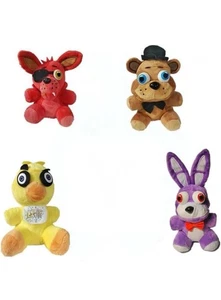 Paquete de 4 peluches de peluche Five Nights at Freddy’s - Freddy, Bonnie, Chica y Foxy - Imagen 1 de 11