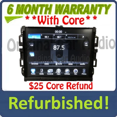 Dodge Ram Reman 2017-2019 OEM VP4 NA Media XM AM FM Radio Center UConnect LCD Foto 1 de 4