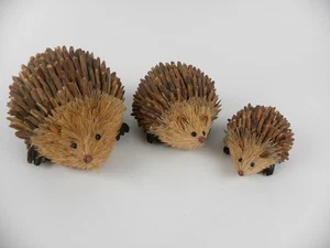 Igel Familie Figuren Natur Zweig Material & Pappmaché - Bild 1 von 7