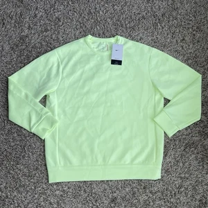 Nike 24.7 Impossibly Soft Fleece Crew Neck Men's Size Small HQ6964-701 Volt $110 - Picture 1 of 10