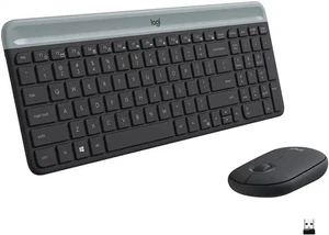 Logitech MK470 Slim Wireless Keyboard and Mouse Combo - Black/Gray - RETAIL - Picture 1 of 10