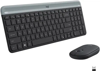 Logitech MK470 Slim Wireless Keyboard and Mouse Combo - Black/Gray - RETAIL - Image 1 of 4