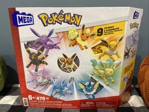 Mega Construx Pokemon Every Eevee Evolution Set - 9 To Build 470 Pcs SEALED NEW - Picture 1 of 2