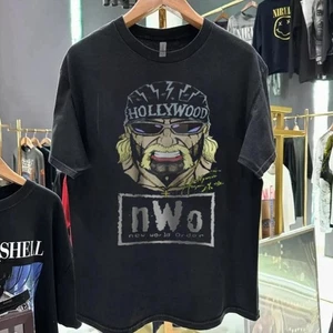 Hulk Hogan T-shirt black All sizes S to 5XL reprint gift fan shirt AN54207 - Picture 1 of 2