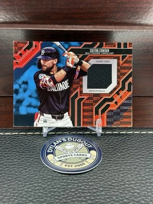 2025 Topps Series 1 #CC-CC City Connect Relic Colton Cowser Blue /150 Orioles - Image 1 of 2