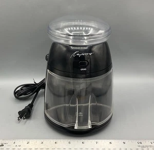 Capresso 555 Black Conical Burr COFFEE BEAN GRINDER Adjustable Grounds Tested - Picture 1 of 13