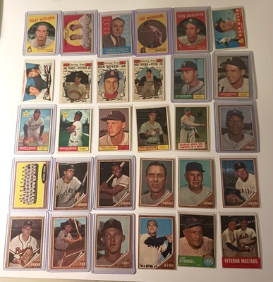 1959-1963 Topps Baseball Lot of 30 Cards: HOF/Stars, High #'s, more ... - Image 1 of 4