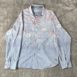 Tommy Bahama Shirt Mens M Floral Button Up Coastline Cord Long Sleeve Casual - Picture 1 of 8