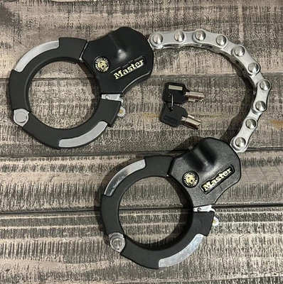 Master Lock STREET CUFF Bloqueo Endurecido 21.5" Con LLAVES Scooter Moto ATV Foto 1 de 4