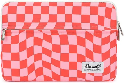 Pattern 13 inch Canvas Laptop Sleeve with Pocket 13 inch 13.3 inch Laptop 13 cas - Image 1 of 4
