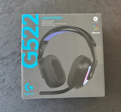 Logitech - G522 LIGHTSPEED Wireless Gaming Headset for PC - Black - Image 1 of 2