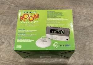 Sonic Alert SB200ss Sonic Boom Alarm Clock Bed Shaker Brand New Open Box - Picture 1 of 3