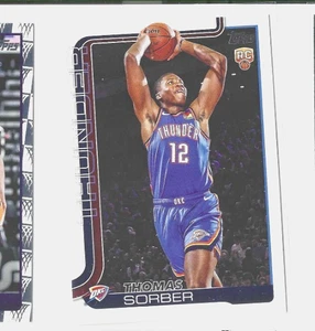2025 Topps Hoops Thomas Sorber Rookie OKC Thunder - Bild 1 von 1
