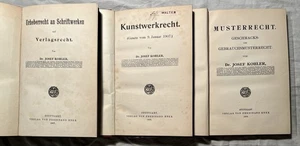 3 Ausgaben Dr. Josef Kohler - Recht/Jura 1907 - 1908 - 1909. Im Schuber - Rara - Bild 1 von 3