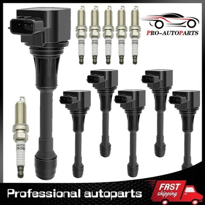 Set of 6pcs Ignition Coil & Spark Plug for 2009-2019 Nissan Maxima V6 3.5L UF550 - Image 1 of 4