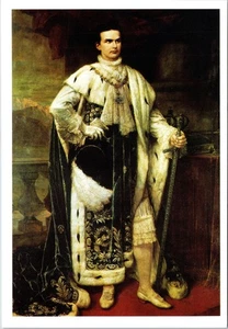 Ludwig II in Knights of St George Regalia Vintage Art Postcard 1998 - Picture 1 of 2
