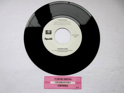 Chumbawamba - Tubthumping / Amnesia On Republic JUKEBOX STRIP- EX+ 45 RPM RECORD Foto 1 de 4