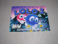 Adventures of Lolo 3 (Nintendo NES) Original Instruction Manual