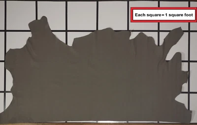 Gray  Upholstery Leather Cow Side, 18.25 Square Feet, Beautiful 4 oz. Hide. - Image 1 of 4