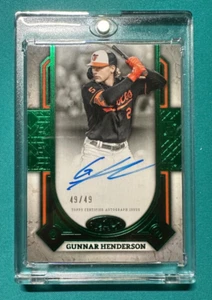 Gunnar Henderson 2024 Topps Tier One #PPA-GH Prime Performers Auto Green 49/49 - Bild 1 von 2