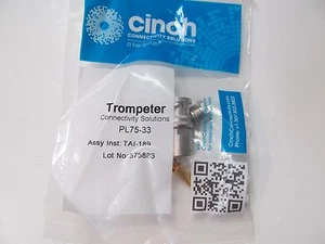 Conectividad/trompetero Emerson Pl75-33 RF/enchufe triax coaxial crimpado recto - Imagen 1 de 2