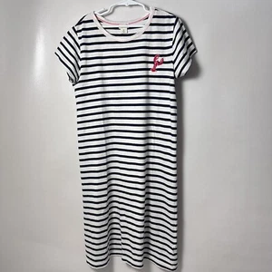 Crewcuts J.Crew Dress T-Shirt Blue White Striped Lobster Nautical Sailor Cute 12 - Picture 1 of 6