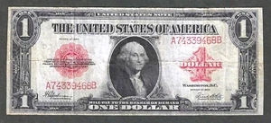 1923 $1 RED SEAL LEGAL TENDER NOTE ~ FR 40 ~ ONE YEAR TYPE ~ NICE VERY FINE - Picture 1 of 2