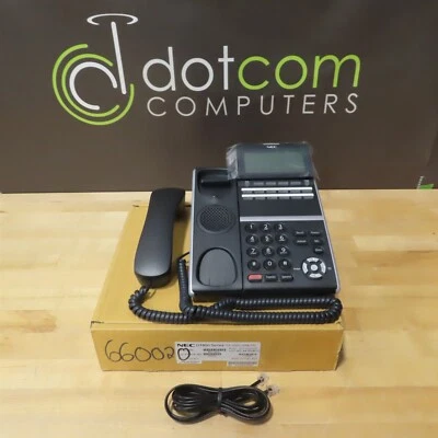 NEC ITZ-12DG-3(BK)TEL 12-Button Gigabit POE BE113802 VOIP IP DT800 New IZV DT800 - Image 1 of 3