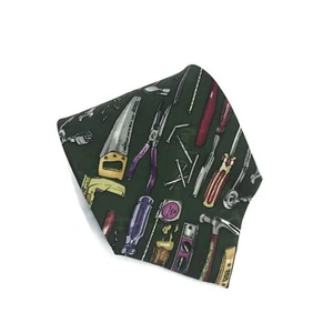 Nicole Miller Men's Tools Tool Handyman 100% Silk Novelty Neck Tie Vintage 1990s - Picture 1 of 4