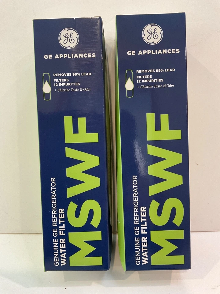2 PACK GE MSWF SmartWater Refrigerator Replacement Water Filter New, USA - Image 1 of 3