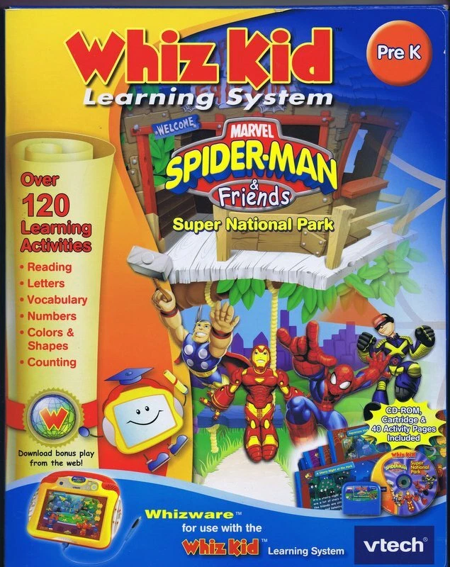 2007 V Tech Whiz Kid Learning System Spider-Man & Friends Super National Park CD - Image 1 of 1
