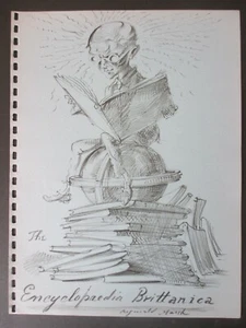 Anuncio litográfico original REGINALD MARCH para The Encyclopedia Britannica 1951 - Imagen 1 de 3