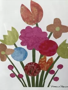 2008 - Rebecca Peragine - Children Nature - Flowers - Art - 11"x14" - Collage - Picture 1 of 5