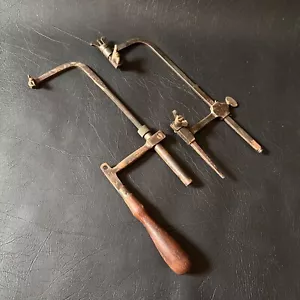 2x VINTAGE COPING SAW JEWELLERS INCLUDING MILLERS FALLS USA FOR REPAIR - Picture 1 of 7