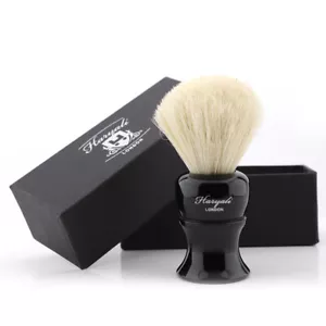 Mens Shaving Brush Perfect Shave Barber Hard Resin Handle Badger Hair Soft Feel - Picture 1 of 6